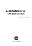 Espectrofot&oacute;metro CM-2600d/2500d