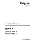 nstrucciones top 420 n eurotop 420 n eurotop 421 n