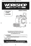 OWNER`S MANUAL &bull; Three Speed Air Mover &bull; WS1625AM0