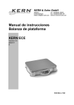 Manual de instrucciones Balanza de plataforma
