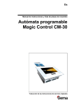 Datos técnicos Autómata programable Magic Control CM-30
