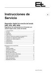Instrucciones de Servicio
