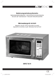 Bedienungsanleitung/Garantie Mikrowellengerät mit Grill