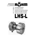 Luft-Hohlspannzylinder Air actuating cylinders Cylindres de