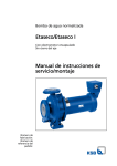 Manual de instrucciones de servicio/montaje Etaseco/Etaseco-I