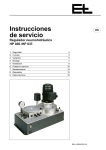 Instrucciones de servicio