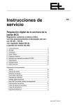 Instrucciones de servicio