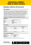 Lubricantes Liebherr Hoja de datos técnicos