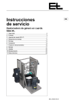 Instrucciones de servicio