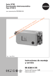 Instrucciones de montaje y servicio EB 8384-4 ES