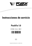 Instrucciones de servicio