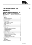 Instrucciones de servicio