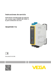 Instrucciones de servicio VEGATOR 112