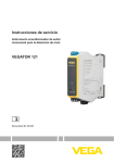 Instrucciones de servicio VEGATOR 121