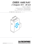 DIRIS A40/A41 2 Outputs 0/4