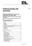 Instrucciones de servicio