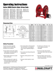 Reelcraft Series 30000 Electric Motor Driven Reels