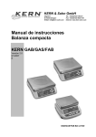 Manual de instrucciones Balanza compacta