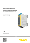 Instrucciones de servicio VEGATOR 142