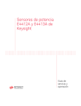Sensores de potencia E4412A y E4413A de Keysight