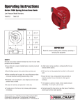 Reelcraft Series 7000 Hose Reels