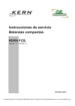 Instrucciones de servicio Balanzas compactas