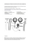 comprobador de presión de retorno de inyectores common rail