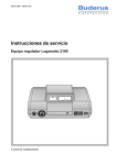 Instrucciones de servicio