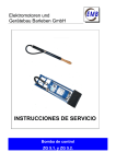 Instrucciones de servicio Bomba de control ZG 5.1. y Bomba de