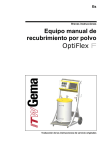 Equipo manual de recubrimiento OptiFlex F
