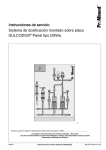 Sistema de dosificación montado sobre placa DULCODOS® Panel