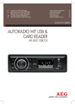 AUTORADIO MIT USB & CARD READER