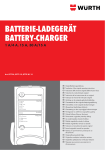 BATTERIE-LADEGERÄT BATTERY-CHARGER