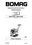 Instrucciones de servicio y mantenimiento BPR 30/38