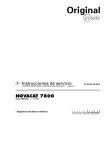 Instrucciones de servicio NOVACAT 7800