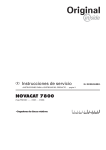 Instrucciones de servicio NOVACAT t800