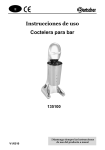Instrucciones de uso Coctelera para bar 135100