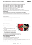 Hoja complementaria de las instrucciones de servicio para