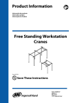Product Information Free Standing Workstation Cranes