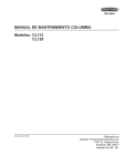 MANUAL DE MANTENIMIENTO COLUMBIA Modelos