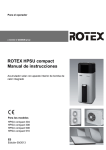 Manual de instrucciones Rotex BA HPSU compact