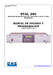 Manual de Usuario y Operacion STAL290-RX-ESP
