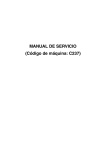 MANUAL DE SERVICIO (Código de máquina: C237)