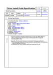 Driver Install Guide Specification