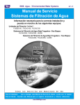 Manual de Servicio Sistemas de Filtración de Agua