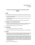 Comités de la Conferencia de Servicios Generales de 2008 Agenda