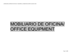 MOBILIARIO DE OFICINA/ OFFICE EQUIPMENT