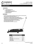 SPECIFICATIONS CONTENTS: FEATURES: