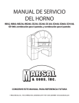 MANUAL DE SERVICIO DEL HORNO