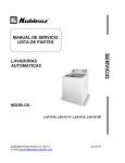 Lavadoras Automaticas LAK-1010, LAK-1011T, LAK